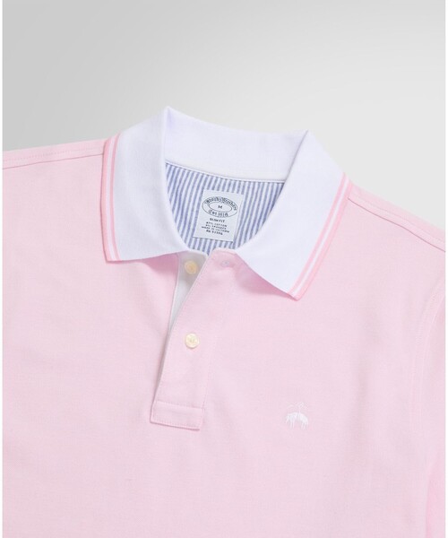 BROOKS BROTHERS(ブルックスブラザーズ)の「コットンストレッチピケ GFロゴ ポロシャツ Slim Fit(ポロシャツ・メンズ・ブルー/グリーン/ピンク/イエロー/パープル・LARGE/MEDIUM/X-LARGE/SMALL/X-SMALL)」の14枚目の写真