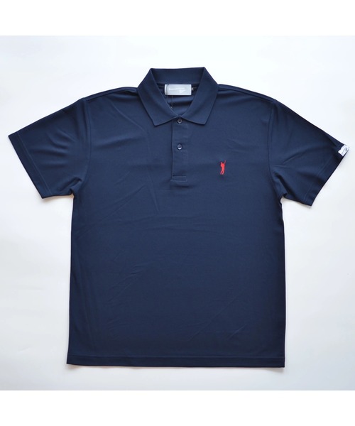 Fortune Island Golf(フォーチューンアイランドゴルフ)の「【Fortune Island Golf/フォーチューンアイランドゴルフ】SWING LOGO S/S POLO ポロシャツ ワンポイント 刺繍(ポロシャツ・メンズ・ホワイト/ブラック/ネイビー・SMALL/MEDIUM/LARGE)」の1枚目の写真
