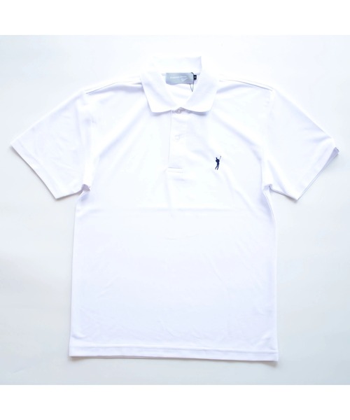 Fortune Island Golf(フォーチューンアイランドゴルフ)の「【Fortune Island Golf/フォーチューンアイランドゴルフ】SWING LOGO S/S POLO ポロシャツ ワンポイント 刺繍(ポロシャツ・メンズ・ホワイト/ブラック/ネイビー・SMALL/MEDIUM/LARGE)」の2枚目の写真
