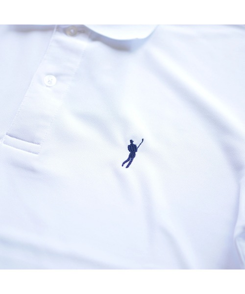 Fortune Island Golf(フォーチューンアイランドゴルフ)の「【Fortune Island Golf/フォーチューンアイランドゴルフ】SWING LOGO S/S POLO ポロシャツ ワンポイント 刺繍(ポロシャツ・メンズ・ホワイト/ブラック/ネイビー・SMALL/MEDIUM/LARGE)」の9枚目の写真