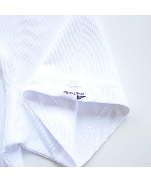 Fortune Island Golf(フォーチューンアイランドゴルフ)の「【Fortune Island Golf/フォーチューンアイランドゴルフ】SWING LOGO S/S POLO ポロシャツ ワンポイント 刺繍(ポロシャツ・メンズ・ホワイト/ブラック/ネイビー・SMALL/MEDIUM/LARGE)」の4枚目の写真