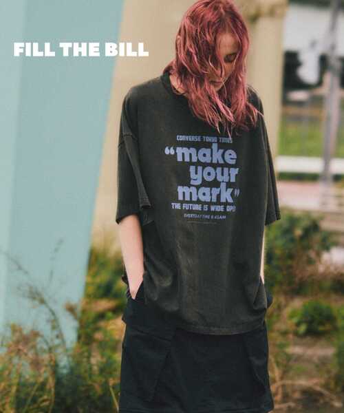 CONVERSE TOKYO(コンバーストウキョウ)の「【FILL THE BILL】TV NEWS TEE(Tシャツ/カットソー・レディース・ホワイト/ブラック/ブルー・SMALL/MEDIUM)」の3枚目の写真