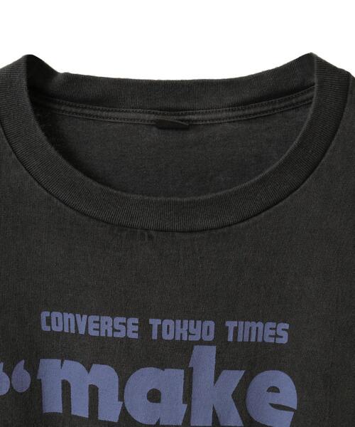 CONVERSE TOKYO(コンバーストウキョウ)の「【FILL THE BILL】TV NEWS TEE(Tシャツ/カットソー・レディース・ホワイト/ブラック/ブルー・SMALL/MEDIUM)」の6枚目の写真