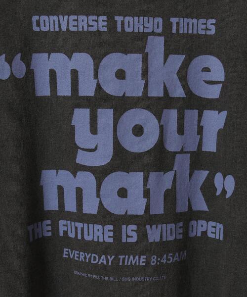 CONVERSE TOKYO(コンバーストウキョウ)の「【FILL THE BILL】TV NEWS TEE(Tシャツ/カットソー・レディース・ホワイト/ブラック/ブルー・SMALL/MEDIUM)」の7枚目の写真