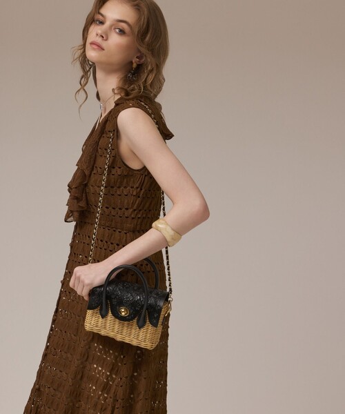 CARVING TRIBES（カービングトライブス）の「Micro RattanBag（ショルダーバッグ・レディース・ブラック/ナチュラル・FREE）」の11枚目の写真