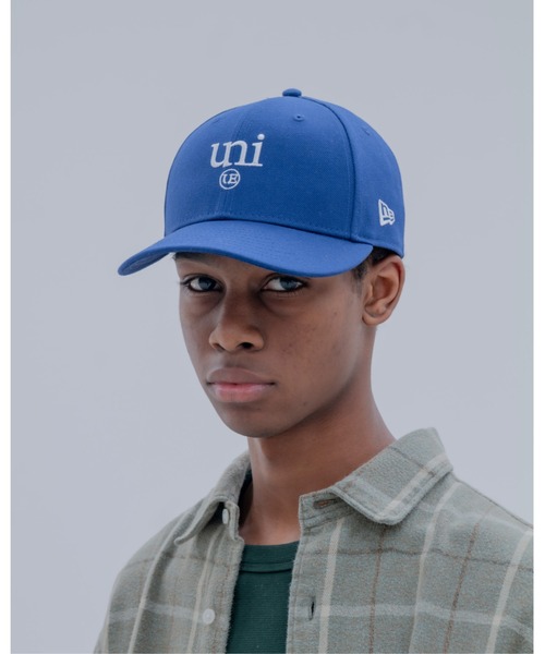 uniform experiment（ユニフォームエクスペリメント）の「NEW ERA LIGATURE 9FIFTY LP CAP（キャップ・メンズ・ブラック/ブルー・FREE）」の3枚目の写真