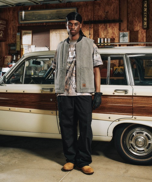 XLARGE(エクストララージ)の「PATCHED CANVAS VEST(ベスト・メンズ・ブラック/オリーブ/ベージュ・M/L/XL)」の17枚目の写真