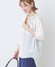 シアーボイルオーバーシルエットシャツ