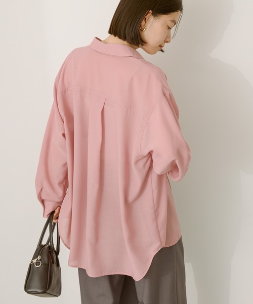 AMERICAN HOLIC（アメリカンホリック）の「シアーボイルオーバーシルエットシャツ（シャツ/ブラウス・レディース・アイボリー/マスタード/ブラック/ベージュ/ピンク/カーキ・M/L）」の17枚目の写真