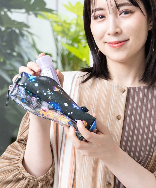 ScoLar(スカラー)の「SC80-24:宇宙とくらげ柄のクリアペンポーチ(ポーチ・レディース・ブラック・FREE)」の13枚目の写真