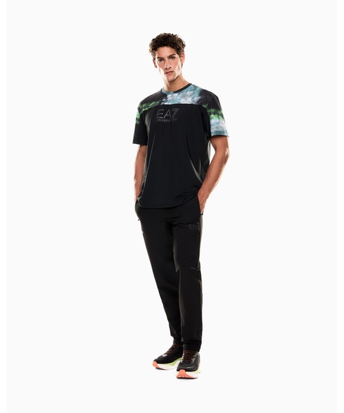 EMPORIO ARMANI EA7(エンポリオアルマーニイーエーセブン)の「<オンライン限定>【エンポリオ アルマーニ EA7】Dynamic Athlete プリントTシャツ VENTUS7テクニカルファブリック(Tシャツ/カットソー・メンズ・ブルーグリーン/ブラック系その他/ブラック・SMALL/MEDIUM/LARGE/X-LARGE/XX-LARGE/X-SMALL)」の5枚目の写真