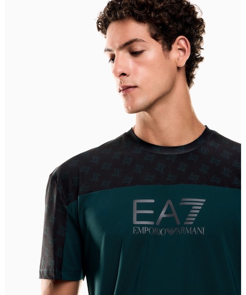 EMPORIO ARMANI EA7(エンポリオアルマーニイーエーセブン)の「<オンライン限定>【エンポリオ アルマーニ EA7】Dynamic Athlete プリントTシャツ VENTUS7テクニカルファブリック(Tシャツ/カットソー・メンズ・ブルーグリーン/ブラック系その他/ブラック・SMALL/MEDIUM/LARGE/X-LARGE/XX-LARGE/X-SMALL)」の11枚目の写真