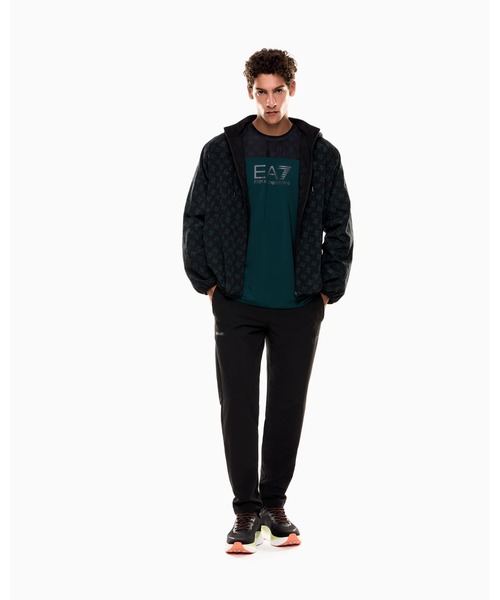 EMPORIO ARMANI EA7(エンポリオアルマーニイーエーセブン)の「<オンライン限定>【エンポリオ アルマーニ EA7】Dynamic Athlete プリントTシャツ VENTUS7テクニカルファブリック(Tシャツ/カットソー・メンズ・ブルーグリーン/ブラック系その他/ブラック・SMALL/MEDIUM/LARGE/X-LARGE/XX-LARGE/X-SMALL)」の8枚目の写真