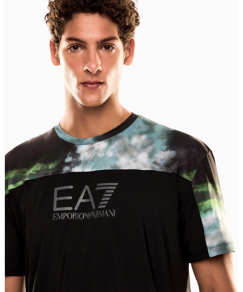 EMPORIO ARMANI EA7(エンポリオアルマーニイーエーセブン)の「<オンライン限定>【エンポリオ アルマーニ EA7】Dynamic Athlete プリントTシャツ VENTUS7テクニカルファブリック(Tシャツ/カットソー・メンズ・ブルーグリーン/ブラック系その他/ブラック・SMALL/MEDIUM/LARGE/X-LARGE/XX-LARGE/X-SMALL)」の12枚目の写真