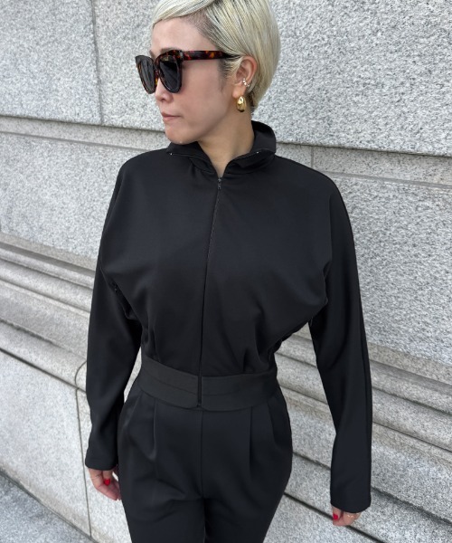 日本製エアリーストレッチブルゾン（その他アウター）｜JENNE