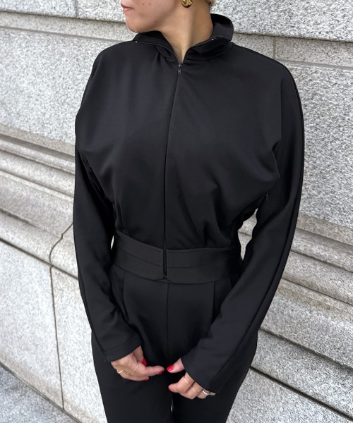 日本製エアリーストレッチブルゾン（その他アウター）｜JENNE