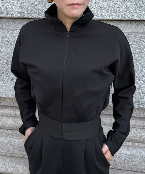 JENNE(ジェンヌ)の「日本製エアリーストレッチブルゾン(その他アウター・レディース・ブラック/スカイブルー/グレー/ネイビー・SMALL/MEDIUM/LARGE)」の14枚目の写真