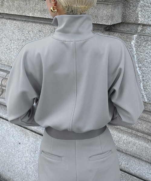 日本製エアリーストレッチブルゾン（その他アウター）｜JENNE