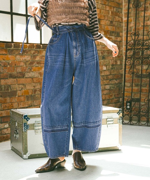 NKJ 2025AW】REMAKE BARREL DENIM（デニムパンツ）｜niko and
