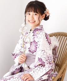 UNCOCON（アンココン）の「1人で着られる 着付けいらず ジュニアサイズ セパレート浴衣 コットン100％　兵児帯（浴衣）」