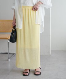 【WEB限定】シアープリーツナロースカート