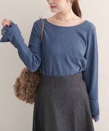 【WEB限定】レース袖切り替えカットソー