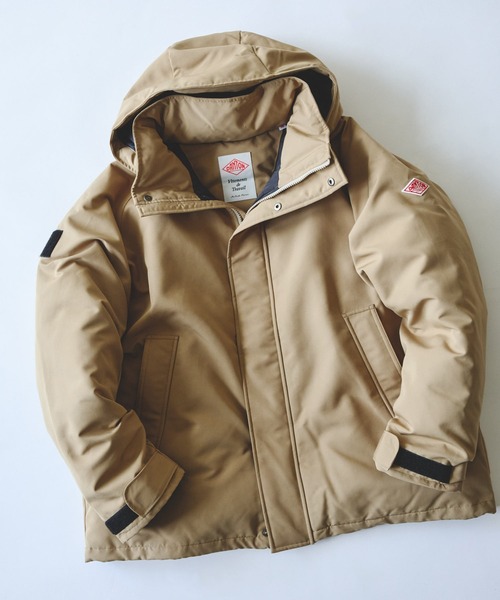 DANTON（ダントン）の「DANTON / ARMY HOODED JACKET（ダウンジャケット/コート・メンズ・ベージュ/ブラック・MEDIUM/LARGE/SMALL/X-LARGE）」の16枚目の写真