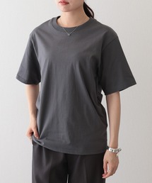 コットン クルーネック ベーシック 半袖 Tシャツ