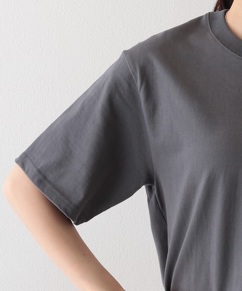 DAYRA(デイラ)の「コットン クルーネック ベーシック 半袖 Tシャツ(Tシャツ/カットソー・レディース・ブラック/グレイッシュベージュ/グレー/ホワイト/ネイビー・S/L/XL/M)」の22枚目の写真