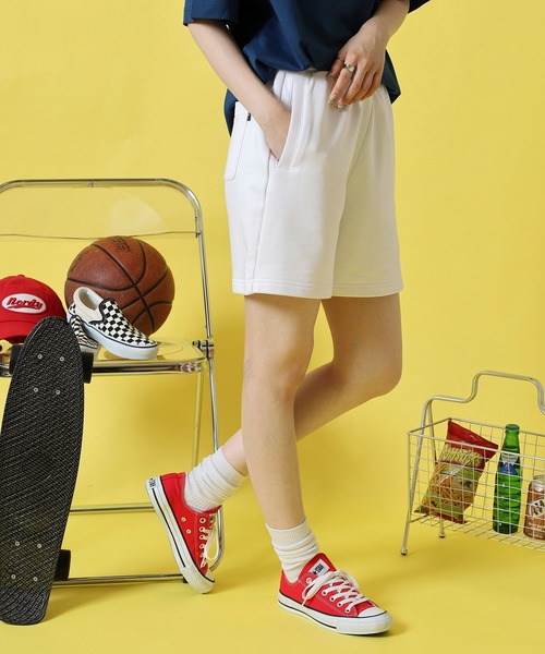 NERDY ハーフパンツ ノルディ NERDY CHECKERBOARD TAPE TRACK HALF PANTS チェッカー