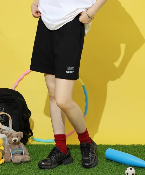 NERDY ノルディ ジャージ ハーフパンツL NERDY ノルディ ジャージ(下) パンツ パープル 男女兼用 - メルカリ