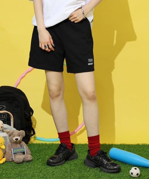 NERDY ハーフパンツ ノルディ NERDY CHECKERBOARD TAPE TRACK HALF PANTS チェッカー