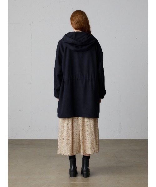 MidiUmi（ミディウミ）の「MidiUmi ウールフード付きコート（その他アウター・レディース・グレー/ネイビー・FREE）」の13枚目の写真