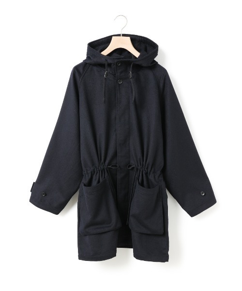 MidiUmi（ミディウミ）の「MidiUmi ウールフード付きコート（その他アウター・レディース・グレー/ネイビー・FREE）」の14枚目の写真