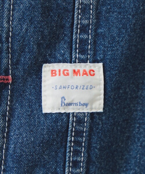 BEAMS BOY(ビームスボーイ)の「【別注】BIGMAC / リペア オーバーオール(サロペット/オーバーオール・レディース・インディゴブルー/ブラック・MEDIUM/SMALL)」の13枚目の写真