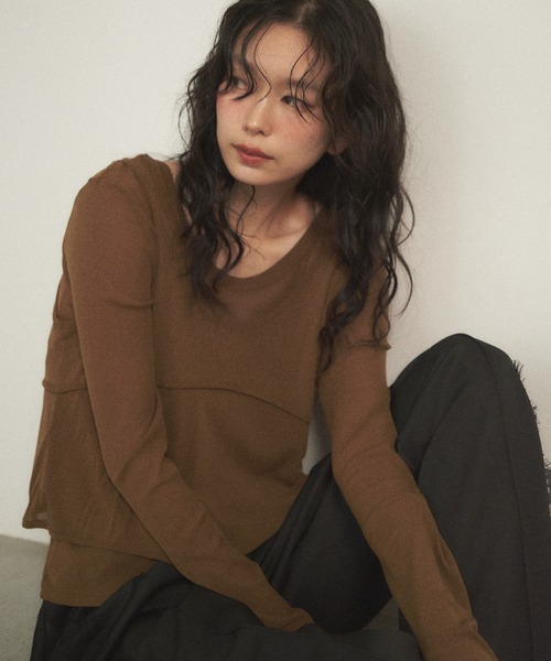 Shelly island（シェリーアイランド）の「マルチウェイメッシュプルオーバー（Tシャツ/カットソー・レディース・ブラック/ホワイト/カーキ・FREE）」の9枚目の写真