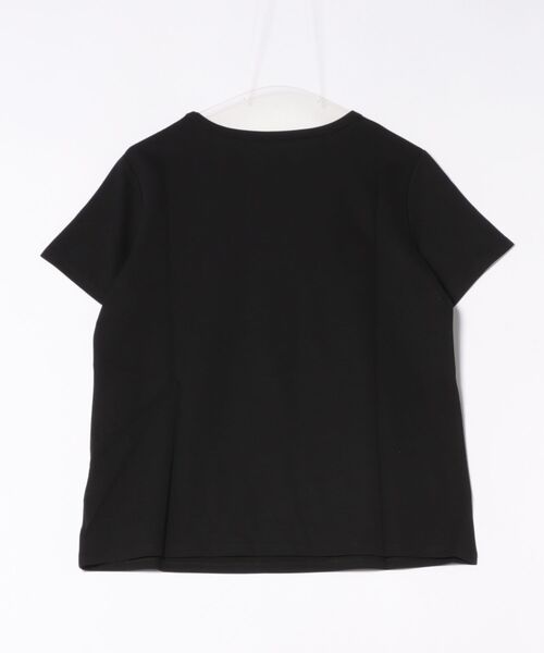 Ruwan yu（ルワンユー）の「シルクタッチUネックTシャツ【大きいサイズ対応】（Tシャツ/カットソー・レディース・ホワイト/ブラック・L/LL/3L/4L）」の17枚目の写真