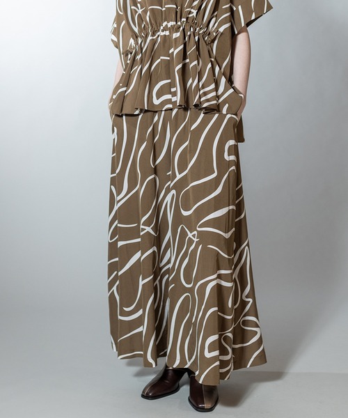 セール】プリントフレアーパンツ（その他パンツ）｜OSMOSIS