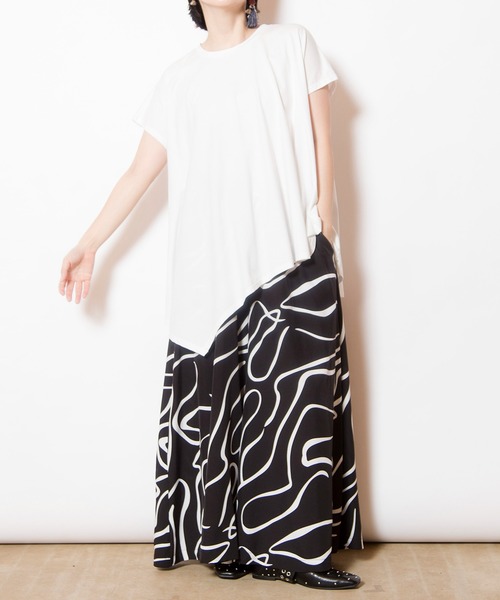 OSMOSIS(オズモーシス)の「プリントフレアーパンツ(その他パンツ・レディース・ブラック/ブルーグレー/カーキ・ONE SIZE)」の19枚目の写真