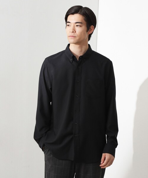 THE SHOP TK (ザ ショップ ティーケー )の「スムースファイバー長袖シャツ 【吸水速乾/UVカット/軽量/イージーケア】(シャツ/ブラウス・メンズ・ベージュ/ブルー系その他/ブラック・01/02/03/04)」の5枚目の写真