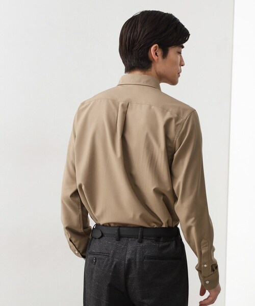 THE SHOP TK (ザ ショップ ティーケー )の「スムースファイバー長袖シャツ 【吸水速乾/UVカット/軽量/イージーケア】(シャツ/ブラウス・メンズ・ベージュ/ブルー系その他/ブラック・01/02/03/04)」の8枚目の写真