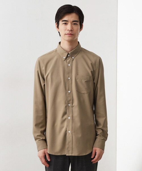 THE SHOP TK (ザ ショップ ティーケー )の「スムースファイバー長袖シャツ 【吸水速乾/UVカット/軽量/イージーケア】(シャツ/ブラウス・メンズ・ベージュ/ブルー系その他/ブラック・01/02/03/04)」の16枚目の写真
