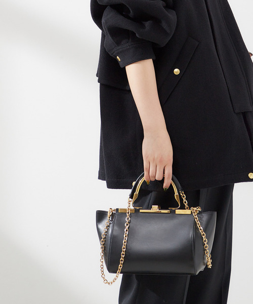 Zanchetti（ザンチェッティ）の「【ZANCHETTI / ザンケッティ】CALF AMLETO 20：バッグ（ショルダーバッグ・レディース・ブラック・FREE）」の2枚目の写真