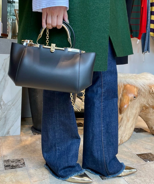 Zanchetti（ザンチェッティ）の「【ZANCHETTI / ザンケッティ】CALF AMLETO 20：バッグ（ショルダーバッグ・レディース・ブラック・FREE）」の4枚目の写真