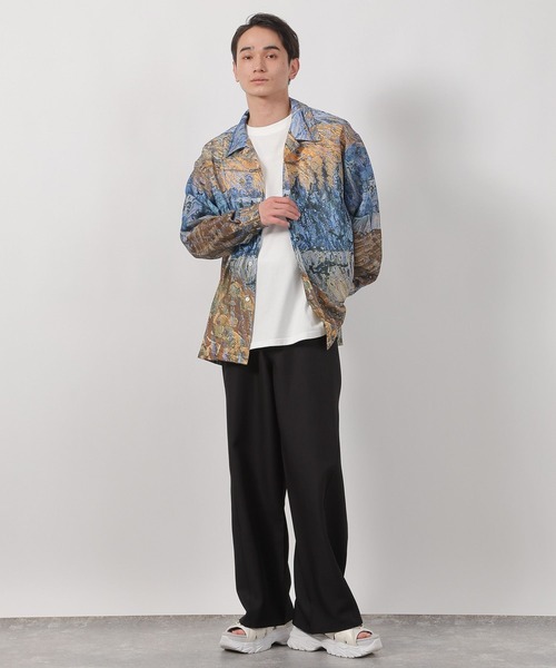 LAKOLE（ラコレ）の「【ラコレ アート】絵画グラフィックシャツ / 588517（シャツ/ブラウス・メンズ・イエロー/ブルー・LARGE/MEDIUM）」の15枚目の写真