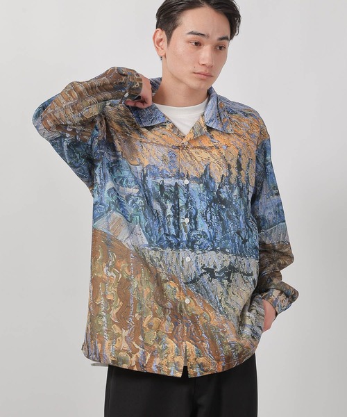 LAKOLE（ラコレ）の「【ラコレ アート】絵画グラフィックシャツ / 588517（シャツ/ブラウス・メンズ・イエロー/ブルー・LARGE/MEDIUM）」の17枚目の写真