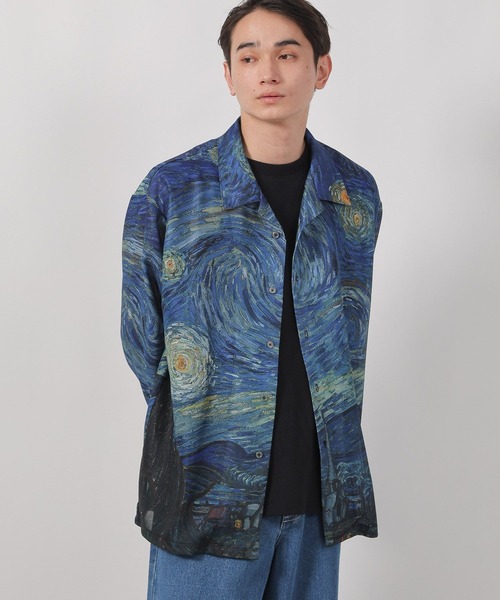 LAKOLE（ラコレ）の「【ラコレ アート】絵画グラフィックシャツ / 588517（シャツ/ブラウス・メンズ・イエロー/ブルー・LARGE/MEDIUM）」の7枚目の写真