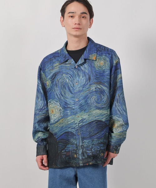 LAKOLE（ラコレ）の「【ラコレ アート】絵画グラフィックシャツ / 588517（シャツ/ブラウス・メンズ・イエロー/ブルー・LARGE/MEDIUM）」の8枚目の写真