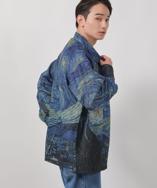 LAKOLE（ラコレ）の「【ラコレ アート】絵画グラフィックシャツ / 588517（シャツ/ブラウス・メンズ・イエロー/ブルー・LARGE/MEDIUM）」の9枚目の写真