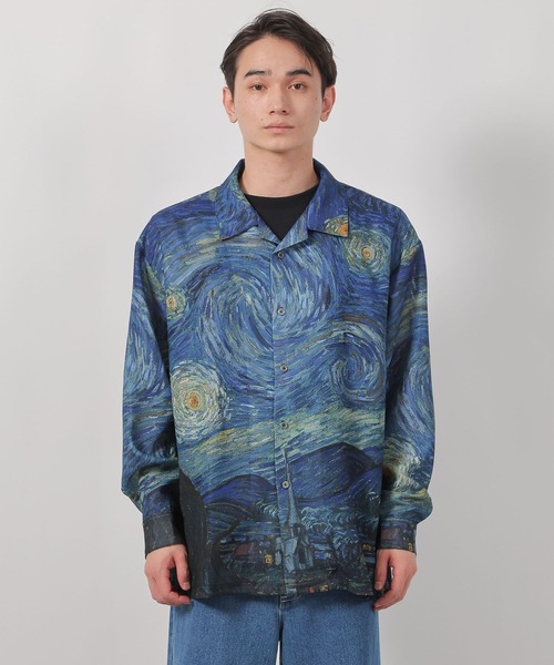 LAKOLE（ラコレ）の「【ラコレ アート】絵画グラフィックシャツ / 588517（シャツ/ブラウス・メンズ・イエロー/ブルー・LARGE/MEDIUM）」の10枚目の写真